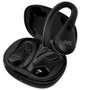 JVC HA-EC25T Auriculares True Wireless Deportivos Bluetooth 5.1 con Gancho, Autonomía 30h, Resistencia Agua IPX5, Control Táctil, Negro